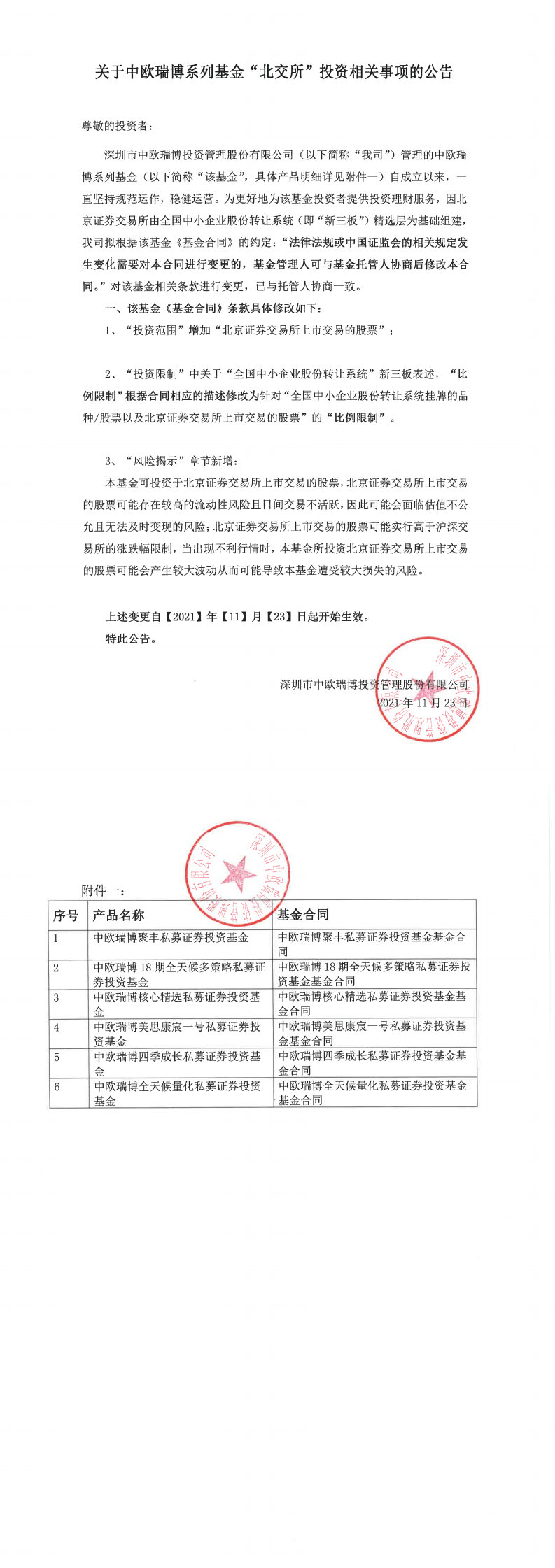 关于中欧瑞博系列基金“北交所”投资相关事项的公告2021.11.22_0.png